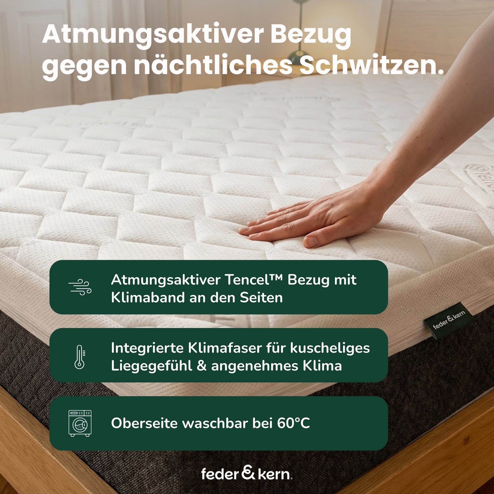 feder & kern® cube Kaltschaumtopper fest