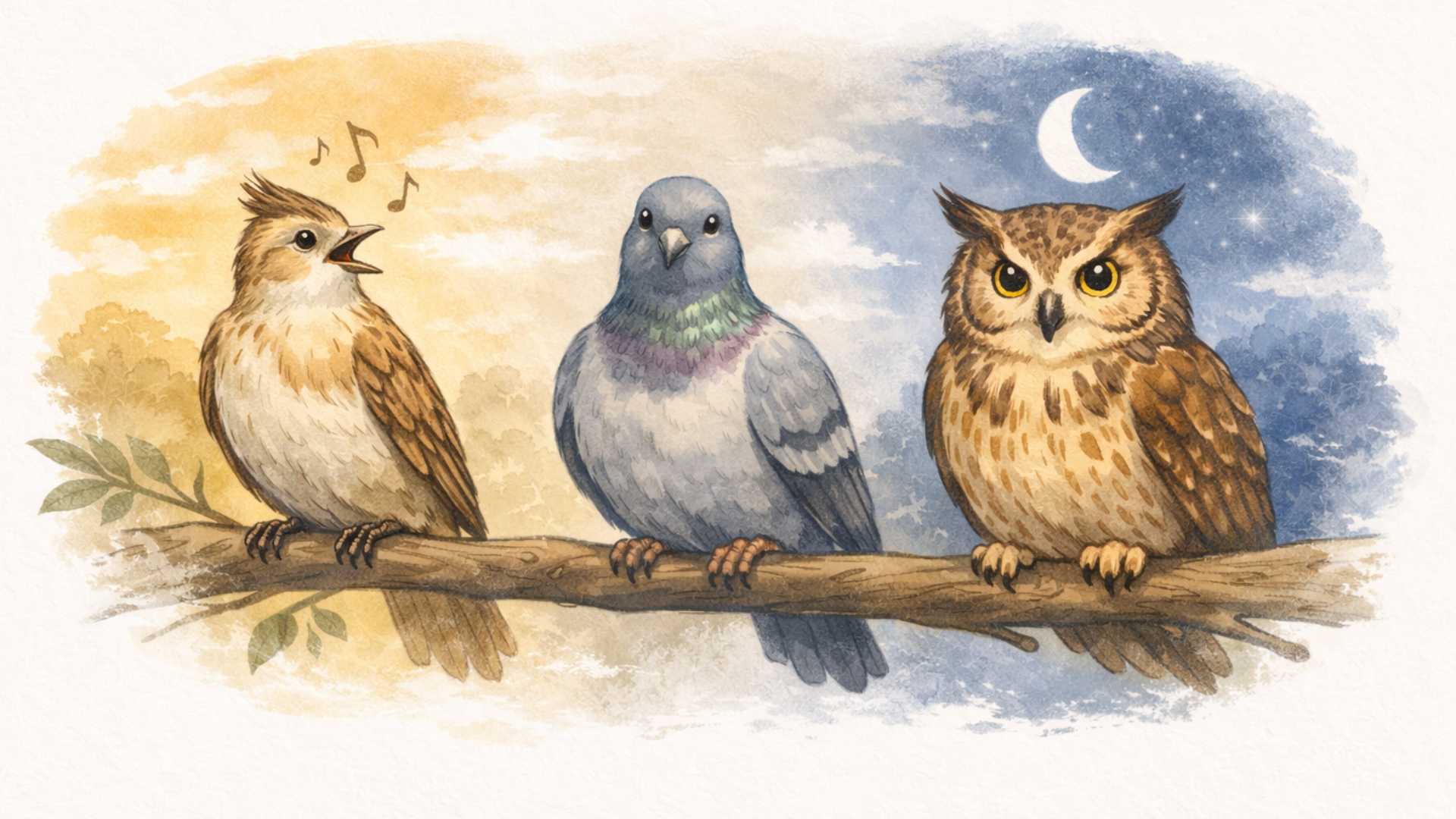 Bist du Lerche, Taube oder Eule?