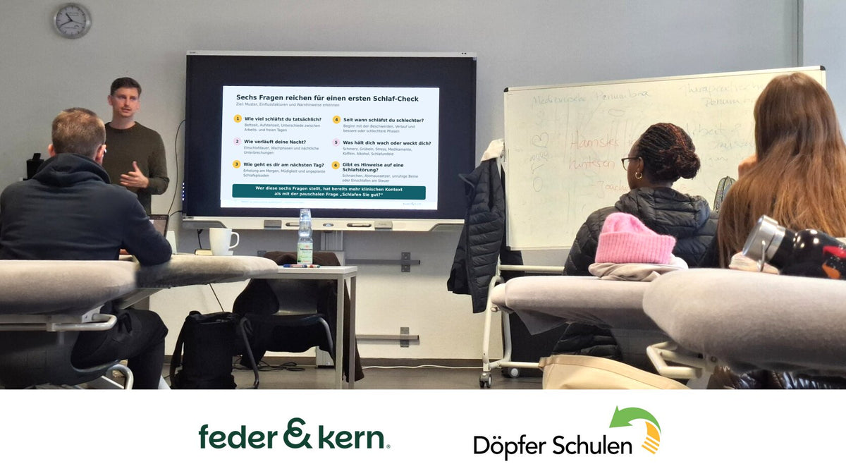 Schlaf & Physiotherapie: Gastvortrag an den Döpfer Schulen