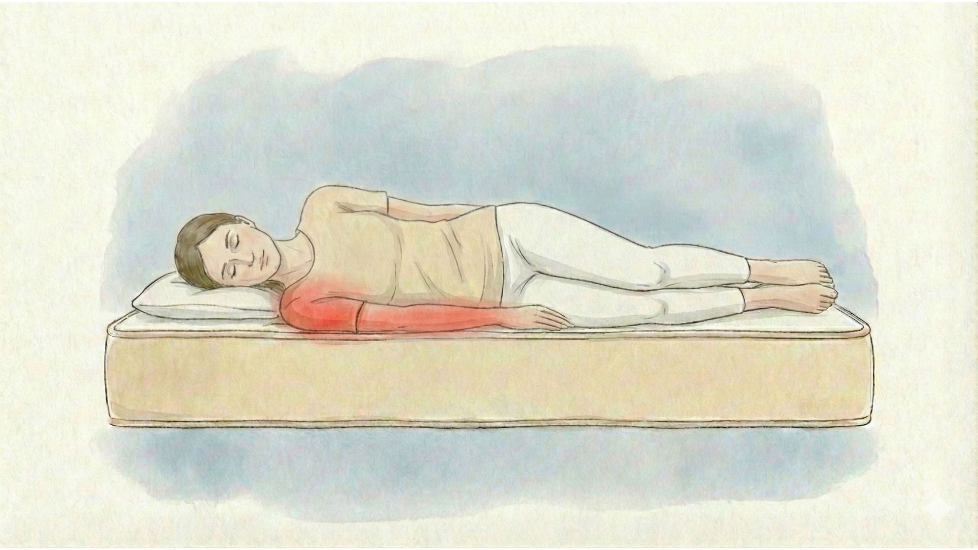 Einschlafende Arme und Schulterschmerzen: Warum deine Matratze in Seitenlage versagt