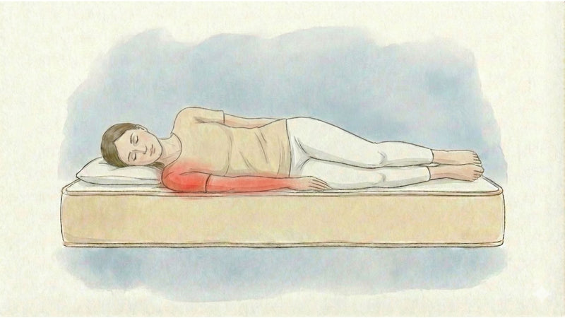 Einschlafende Arme und Schulterschmerzen: Warum deine Matratze in Seitenlage versagt