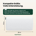 Feder & Kern relax Nackenstützkissen in Weiß mit den Maßen 68 cm x 35 cm.