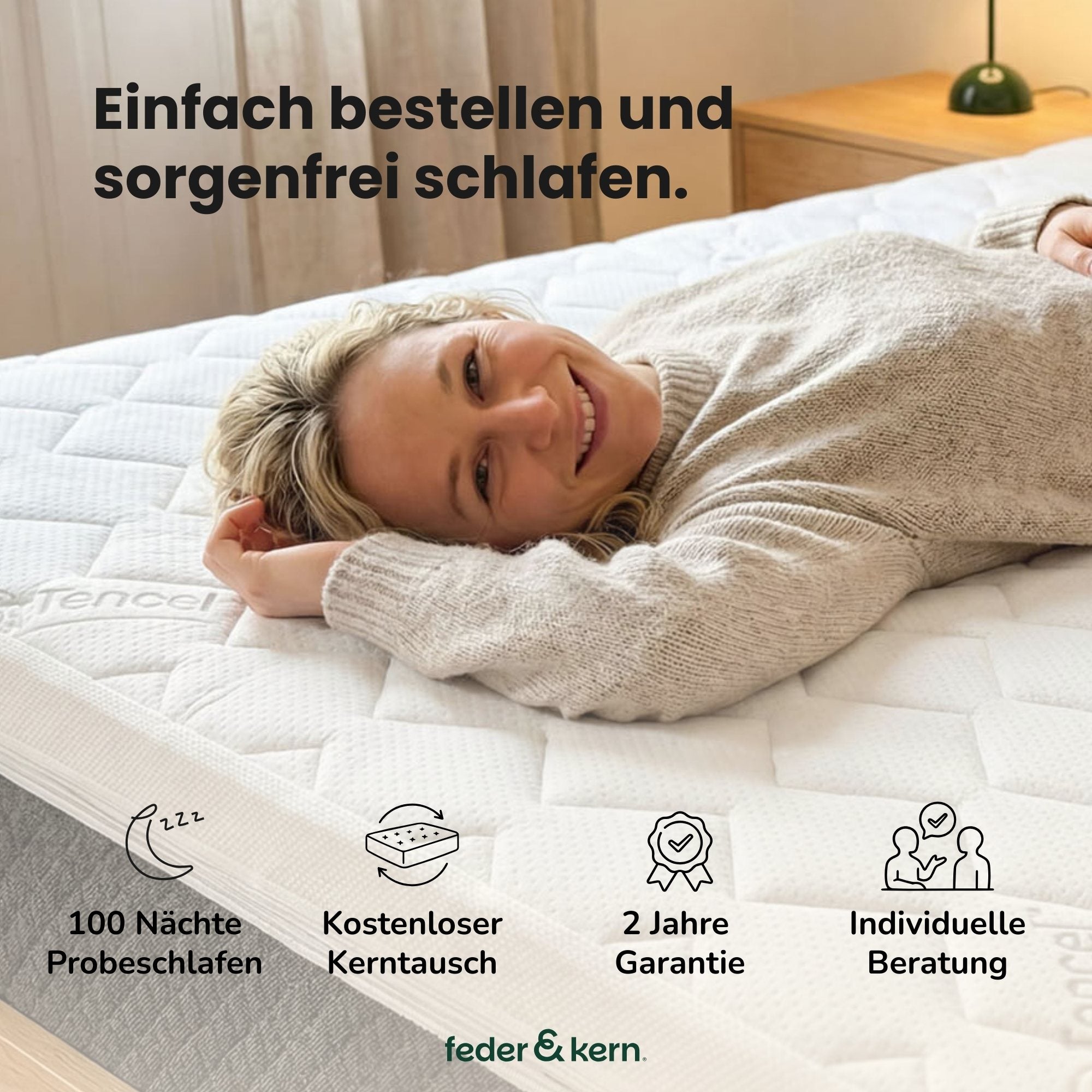 feder & kern® cube Kaltschaumtopper fest